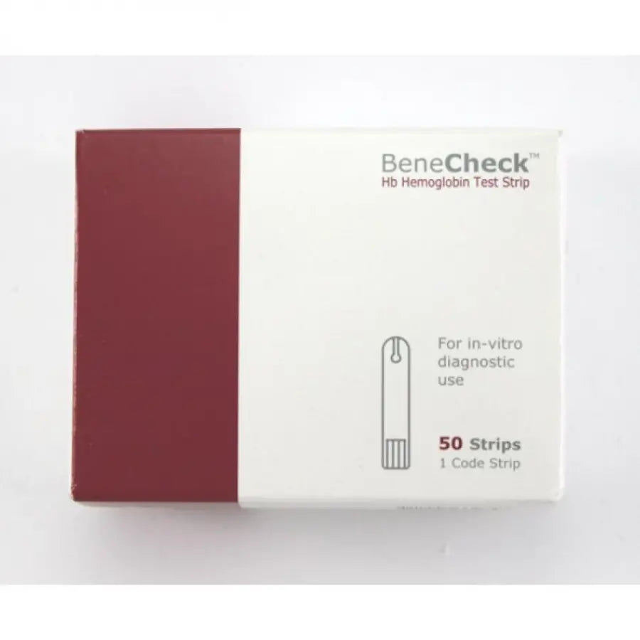 Benecheck Hemoglobin Test Strips for Rapid Monitoring 50 Count