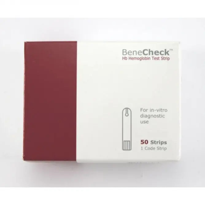 Benecheck Hemoglobin Test Strips for Rapid Monitoring 50 Count