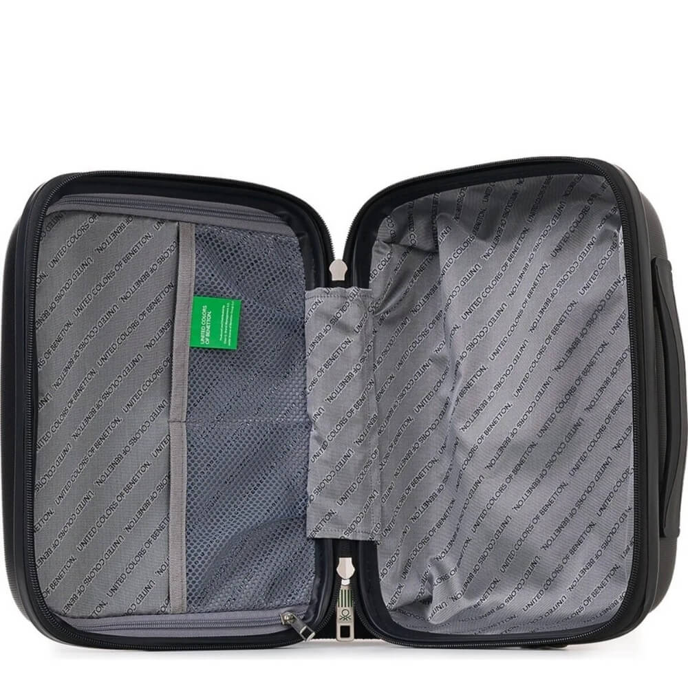 Benetton 1770 Makeup Bag Durable Travel Organizer in Black