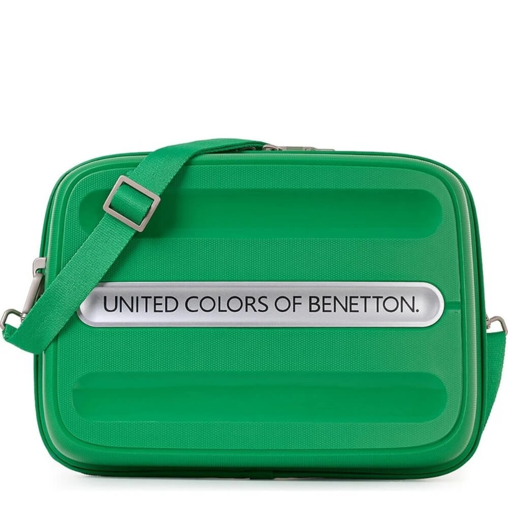Benetton 1770 Green Makeup Bag with Spacious Interior