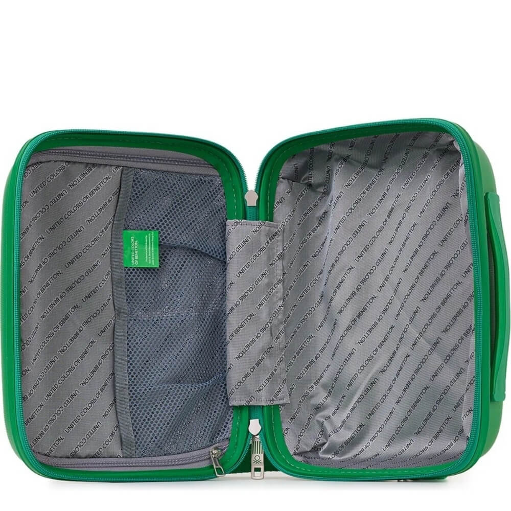 Benetton 1770 Green Makeup Bag with Spacious Interior