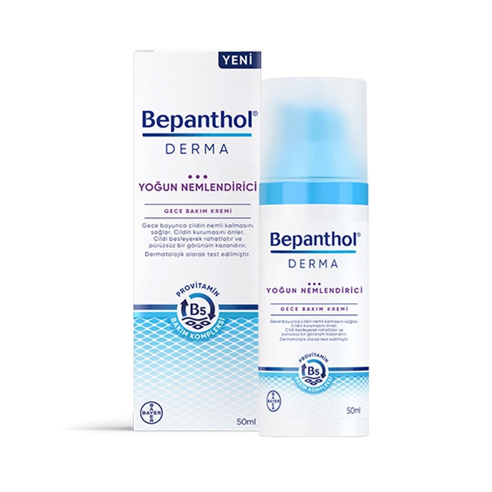 Bepanthol Derma Intensive Moisturizing Night Cream 50ml - Hydrating Formula