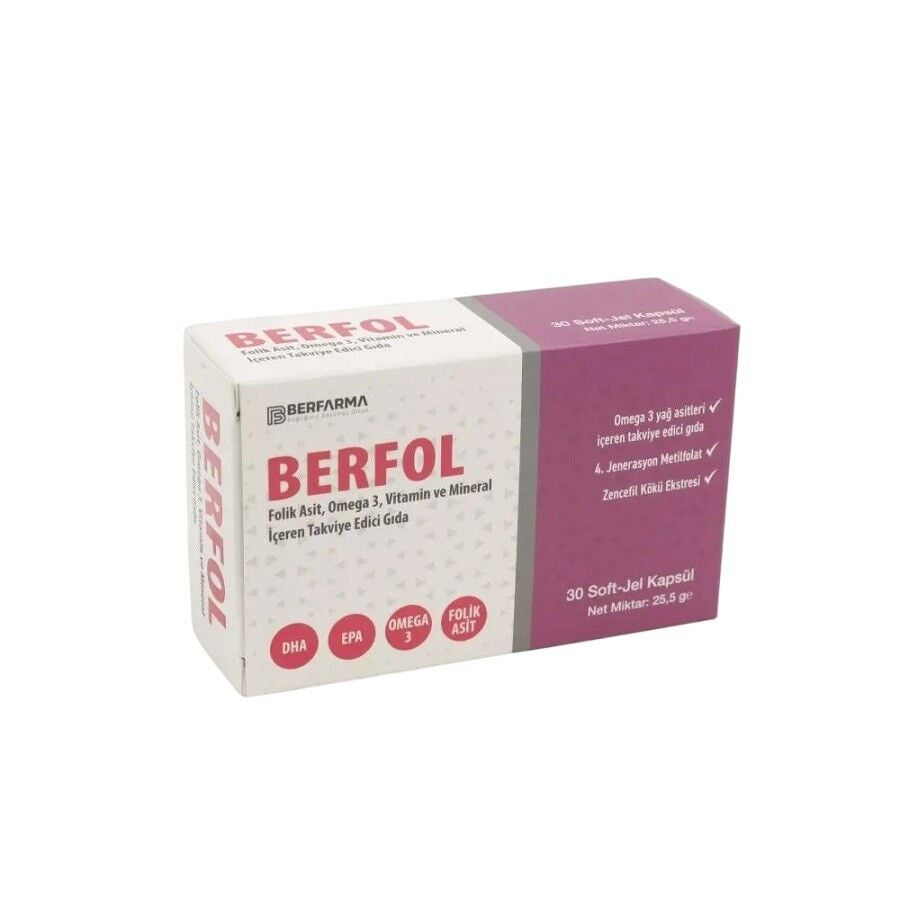 Berline Ilac Berfol Omega-3 & Multivitamin Supplement 30 Capsules