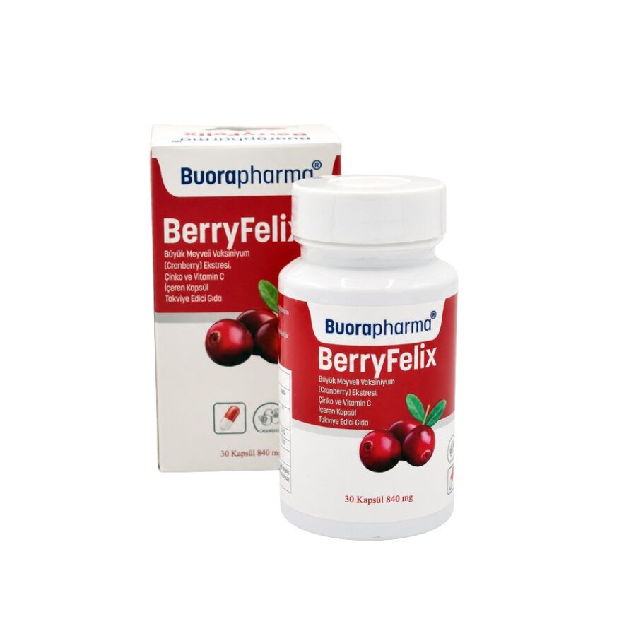 Buorapharma Berryfelix Cranberry Vitamin C Supplement 30 Capsules