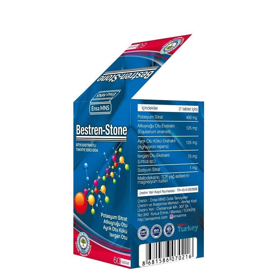 Ade Medikal Bestren Stone Herbal Support Supplement 60 Tablets