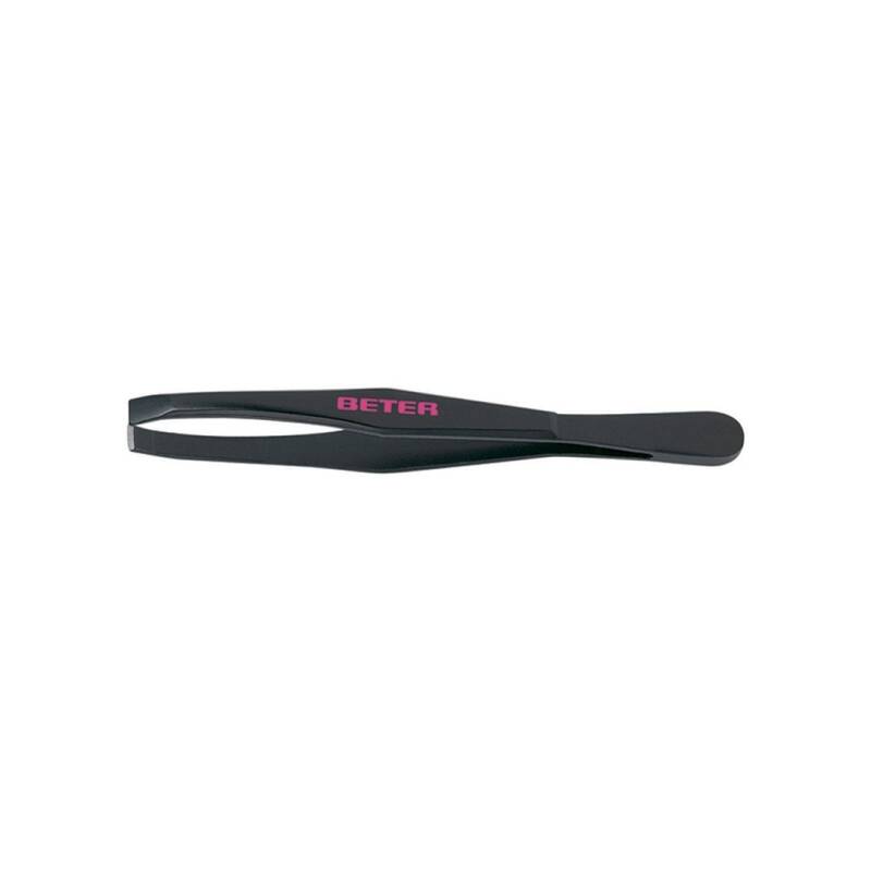 Beter Flat Tip Tweezers with Black Coating 1 pc