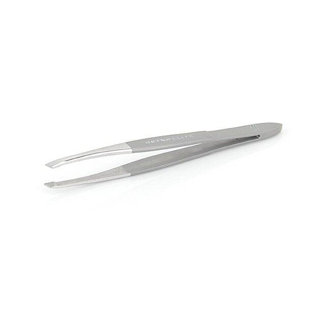 Beter Elite Chrome Slanted Tweezers for Brow Shaping