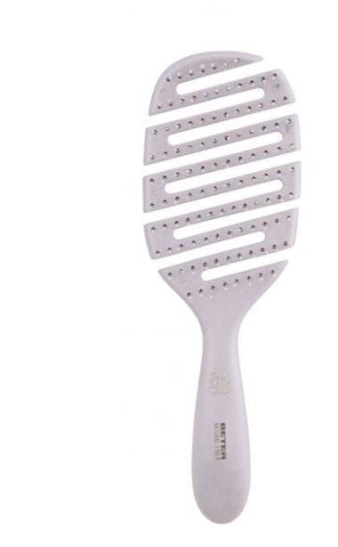 Beter Natural Fiber Flexible Hairbrush with Nylon Bristles