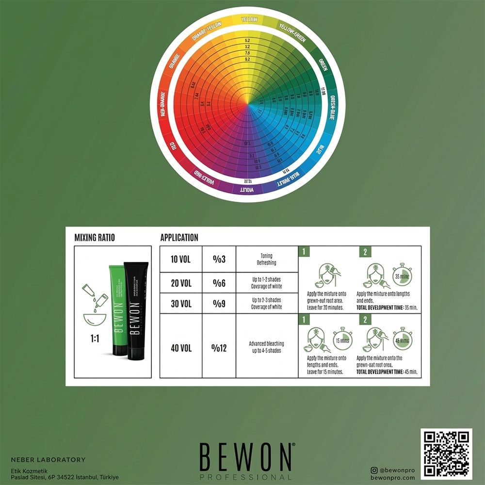 Bewon Professional Hair Color with Nourishing Oils 100 ml