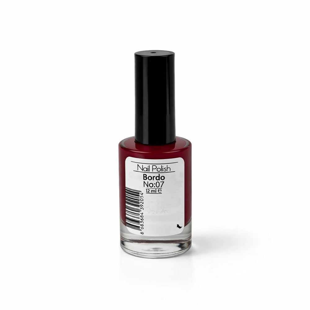 Mov Nail Polish No 07 Bordo Glossy Burgundy Shade