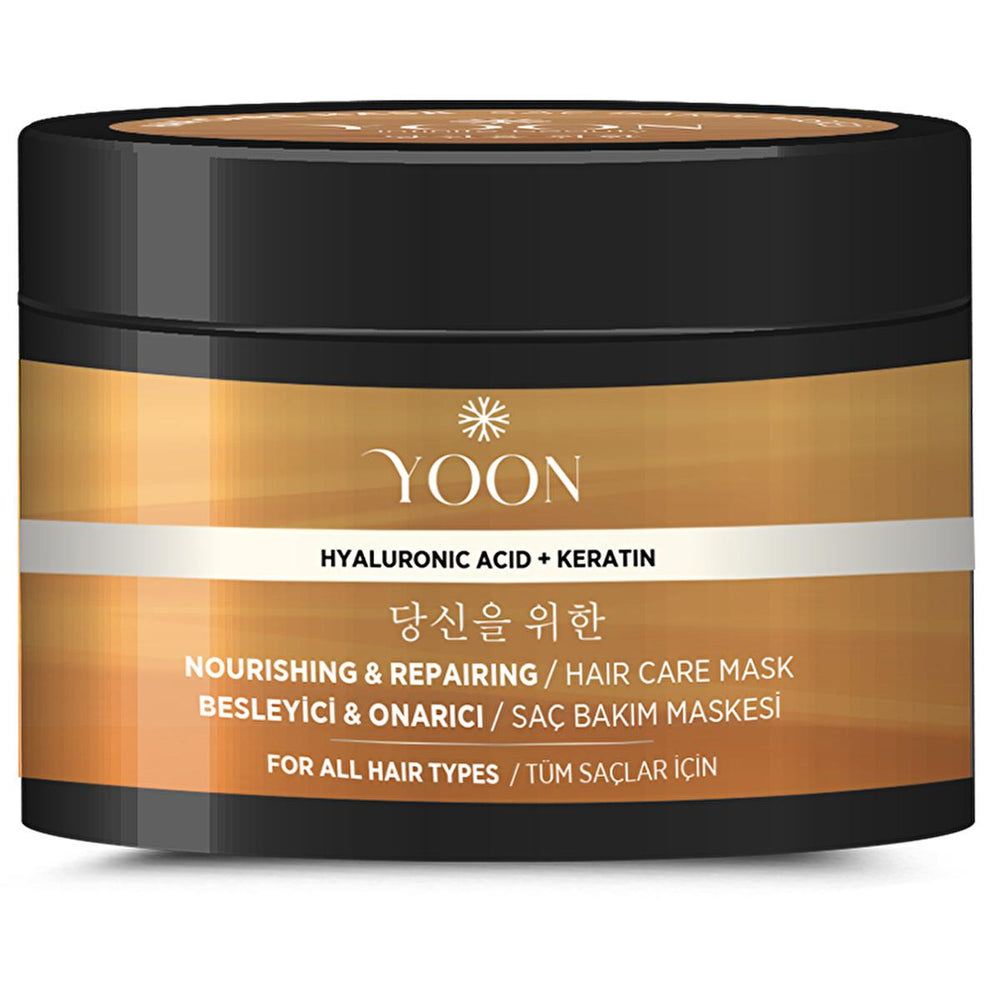 Yoon Keratin Hair Mask with Hyaluronic Acid - Intensive Repair & Nourishment for Damaged Hair, Vegan & Cruelty-Free - view 5