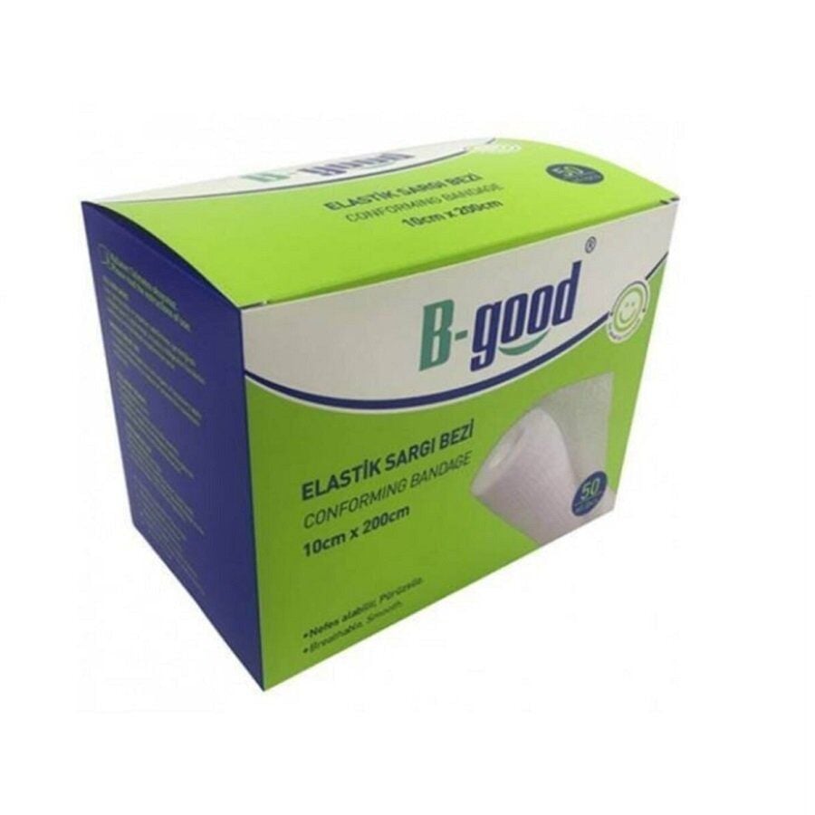 Bgood Elastic Gauze Bandage for Secure Wrapping 10cm x 2m