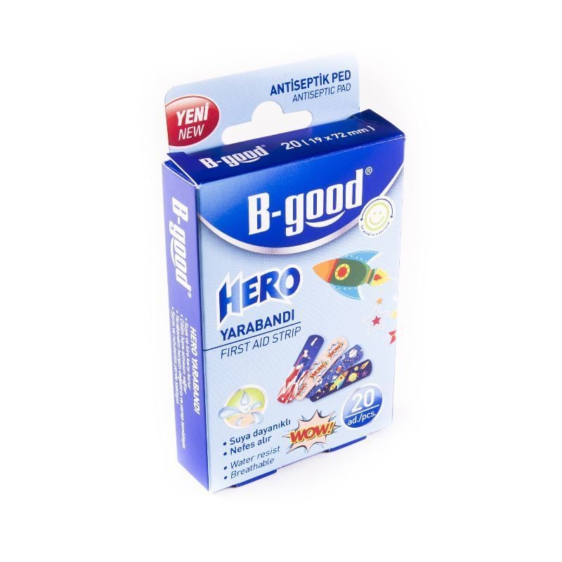 Bgood Hero Adhesive Bandages for Kids 20 Count
