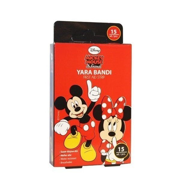Bgood Mickey Mouse Waterproof Adhesive Bandages 15 Count