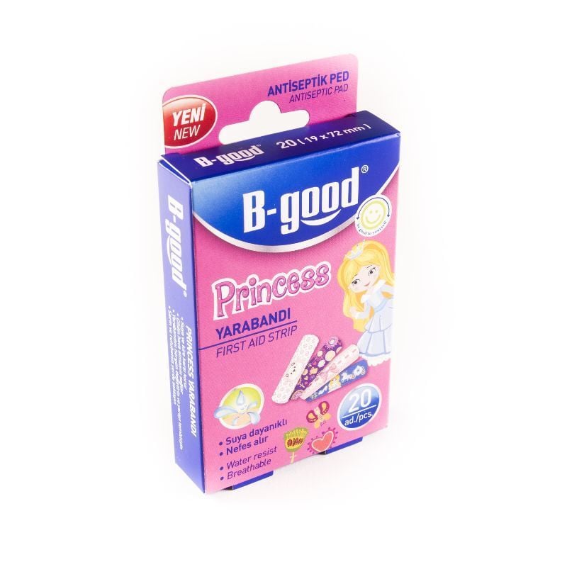 Bgood Princess Adhesive Bandages for Kids 20 Count