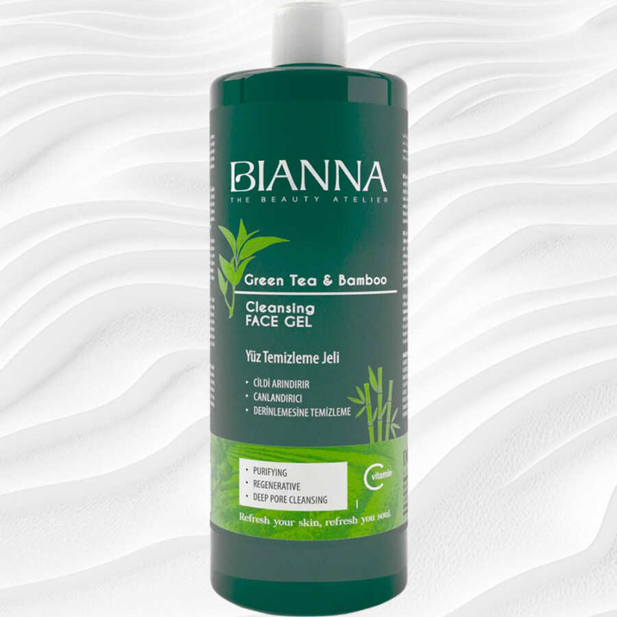 Bianna Green Tea & Bamboo Face Wash Gel for Refreshing Clean 400ml
