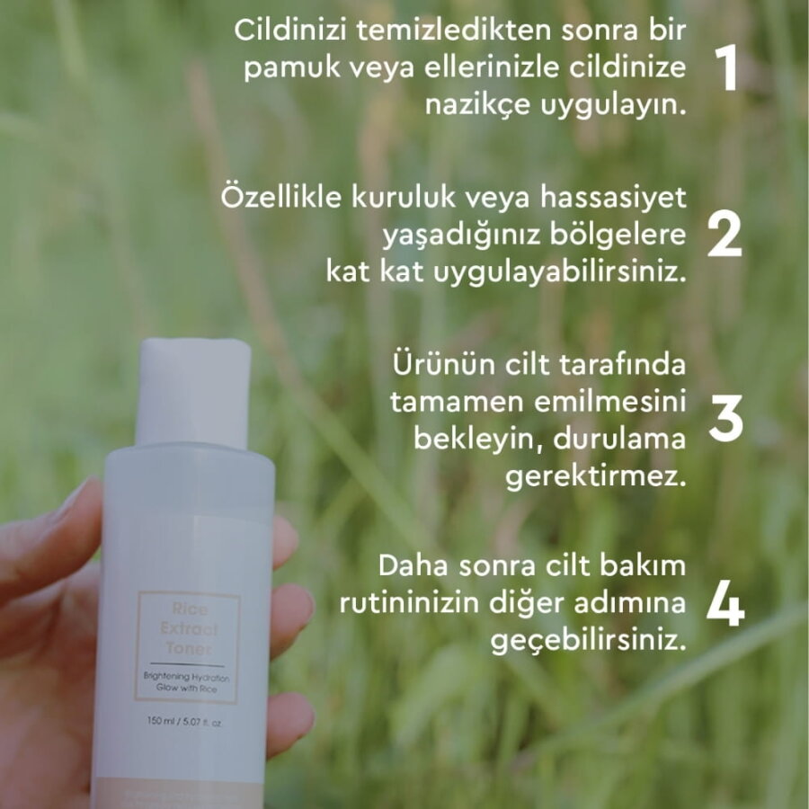 Bibimcos Rice Extract Brightening Toner for Radiant Skin 30ml