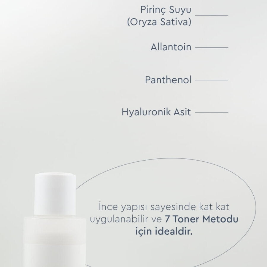 Bibimcos Rice Extract Brightening Toner for Radiant Skin 30ml