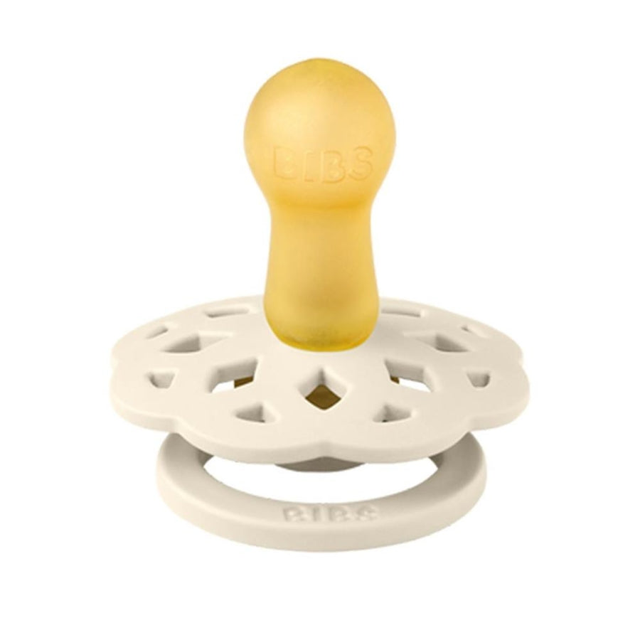 Bibs Boheme Rubber Pacifier Ivory Size 1 0-6 Months
