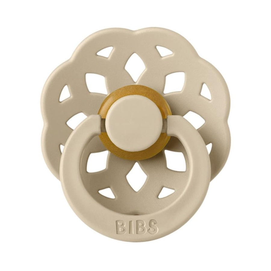 Bibs Boheme Rubber Pacifier Vanilla Size 2 6-18 Months