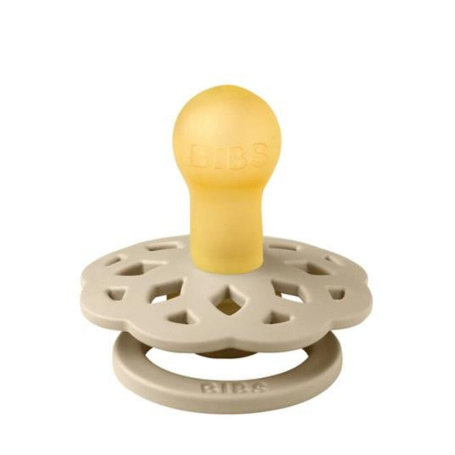 Bibs Boheme Rubber Pacifier Vanilla for 0-6 Months 1 Pack