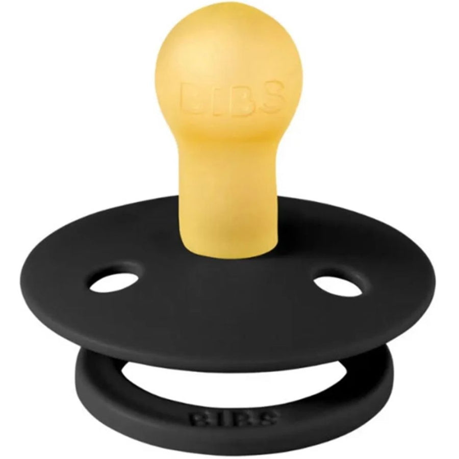 Bibs Colour Natural Rubber Pacifier Black 6-18 Months 1pc