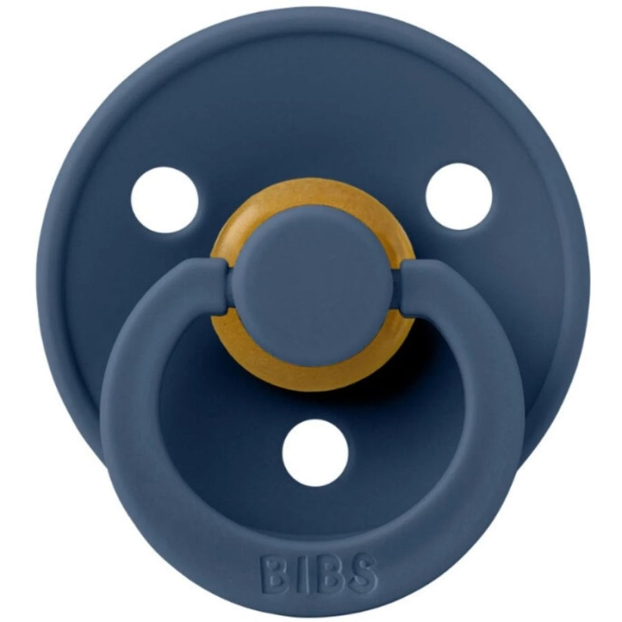Bibs Colour Latex Pacifier for 0-6 Months Steel Blue 1 Pack