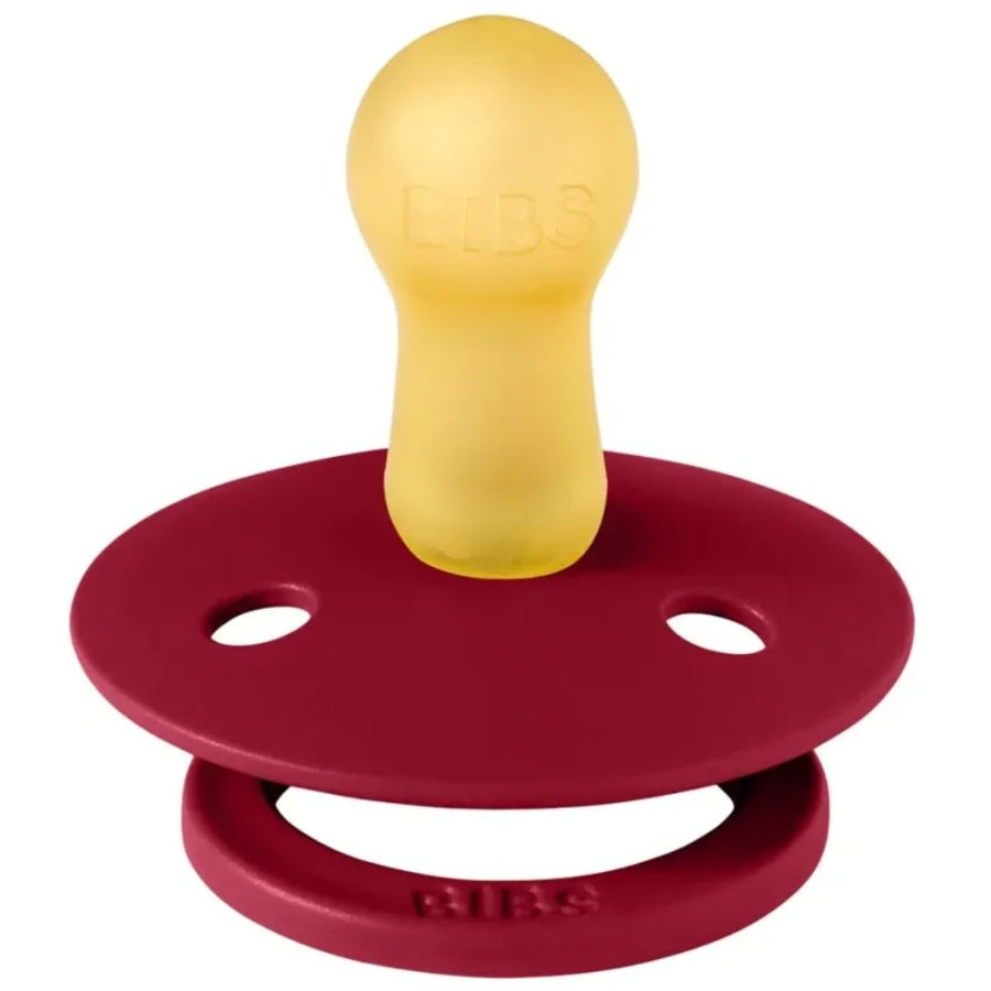 Bibs Colour Rubber Pacifier Ruby 0-6 Months 1 Pack