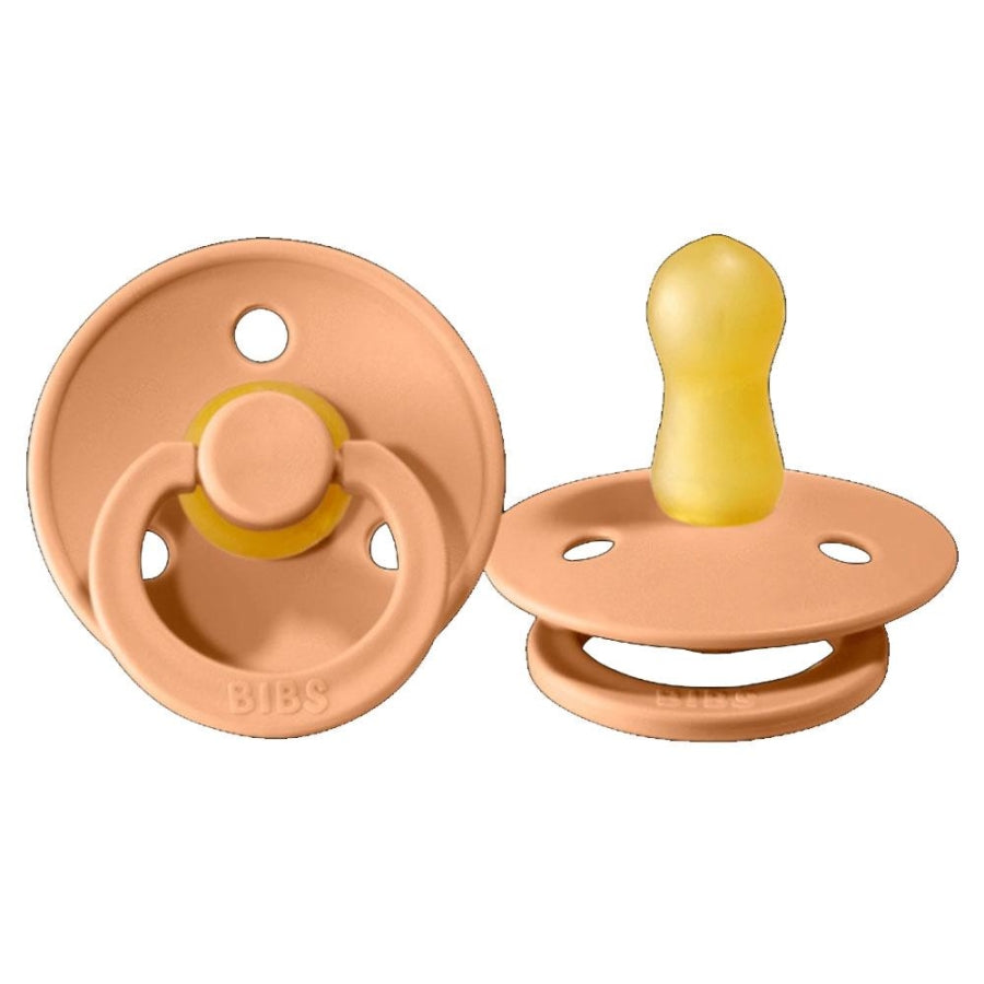 Bibs Colour Rubber Pacifier Peach Size 1 for 0-6 Months