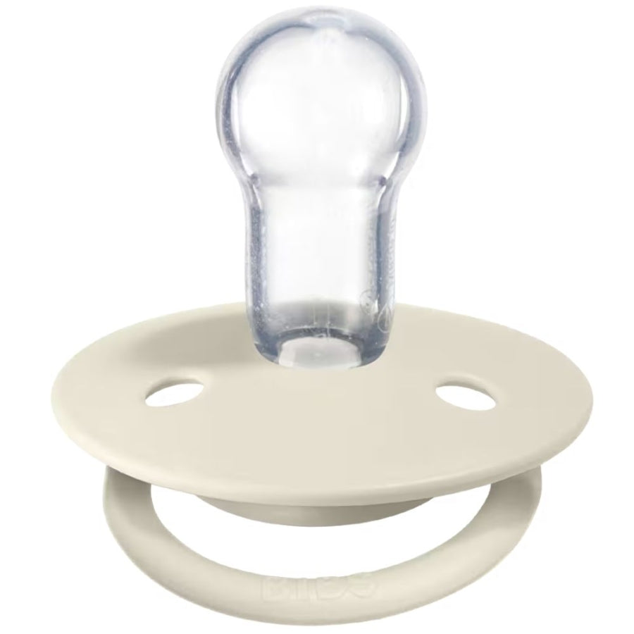Bibs De Lux Silicone Pacifier for Ages 0-36 Months Ivory