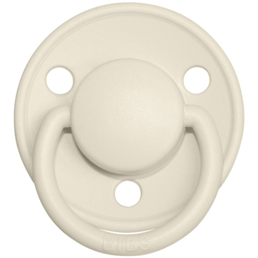 Bibs De Lux Silicone Pacifier for Ages 0-36 Months Ivory