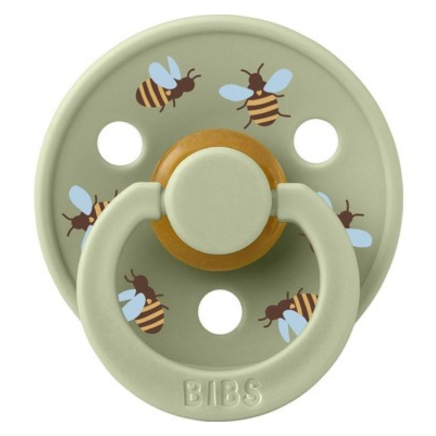 Bibs Studio Colour Bumblebee Friends Rubber Pacifier Sage Size 3
