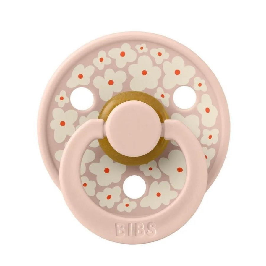 Bibs Studio Colour Jasmine Field Pacifier Blush Pink 0-6m
