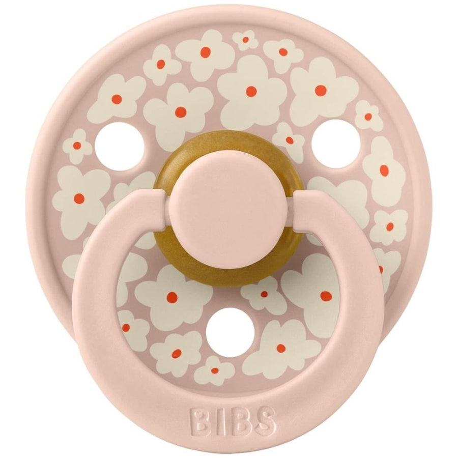 Bibs Studio Colour Rubber Pacifier Jasmine Field Blush 6+ Months