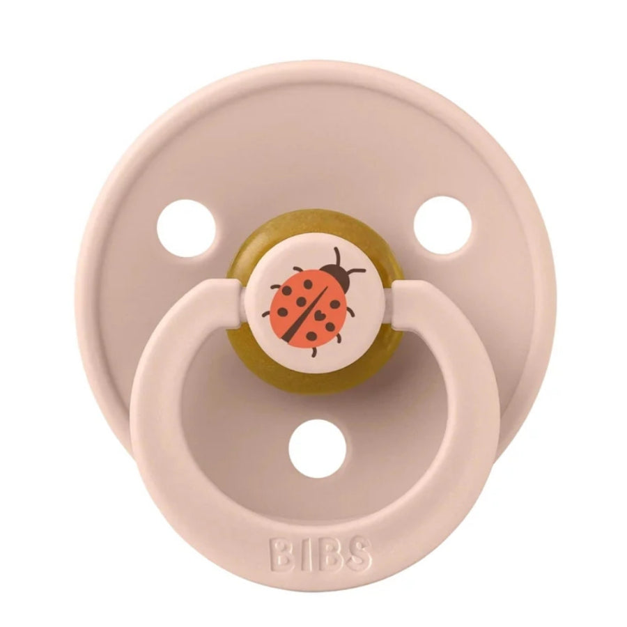 Bibs Studio Colour Ladybug Pacifier Blush 0-6 Months