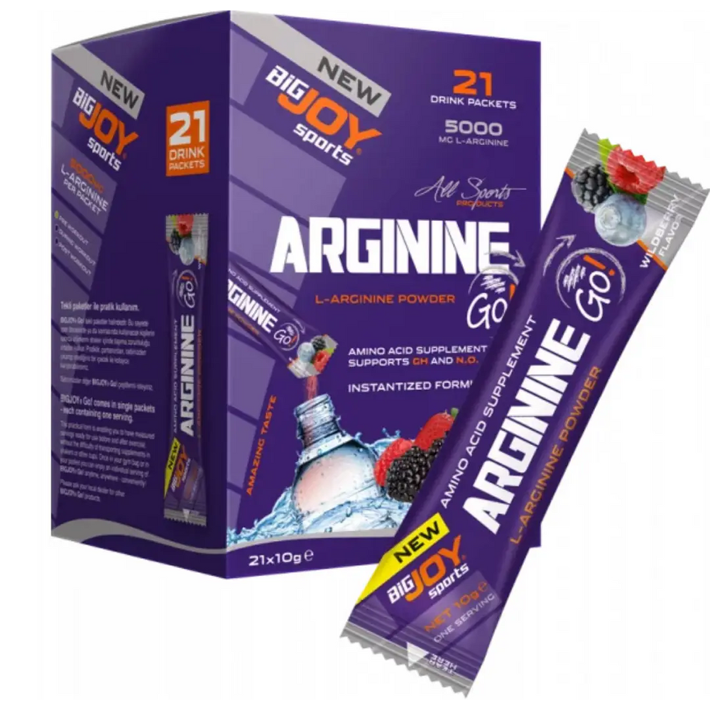 Bigjoy Sports Arginine Go! Pre-Workout Support 21 Servings