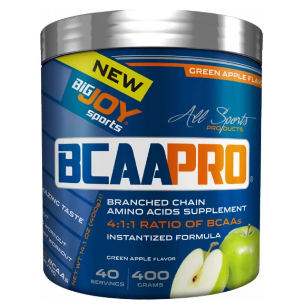 Bigjoy Sports BCAAPro 4:1:1 Green Apple Amino Acid Powder 400g