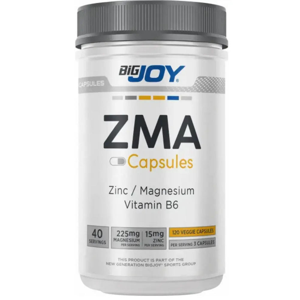 Bigjoy Sports ZMA Supplement for Muscle Support 120 Capsules