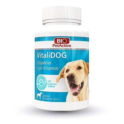 Bio PetActive Vitalidog Multivitamin Tablet for Dogs 150 Count