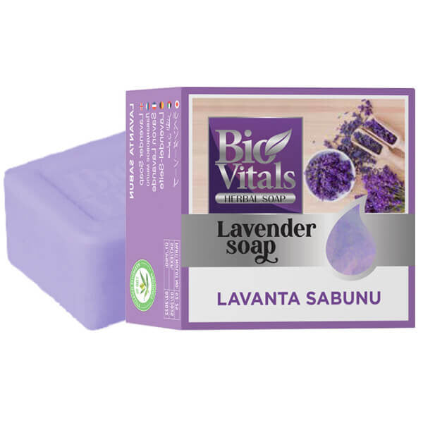 Bio Vitals Lavender Soap Bar for Soothing Cleansing 125g