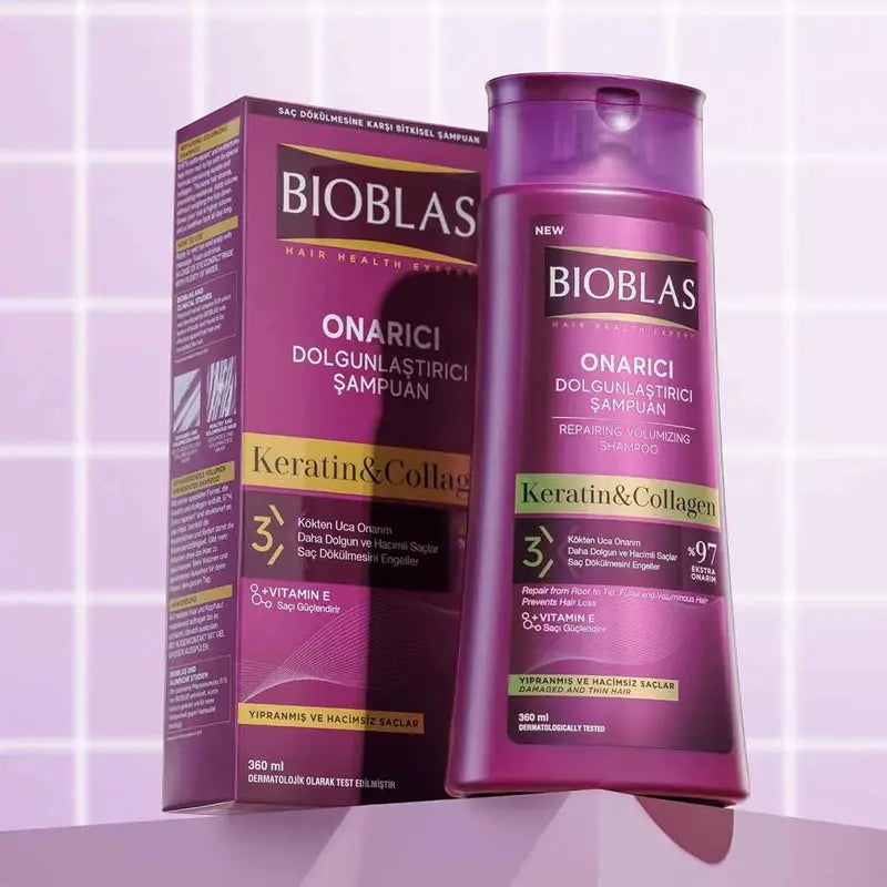 Bioblas Collagen and Keratin Volumizing Shampoo 360 ml