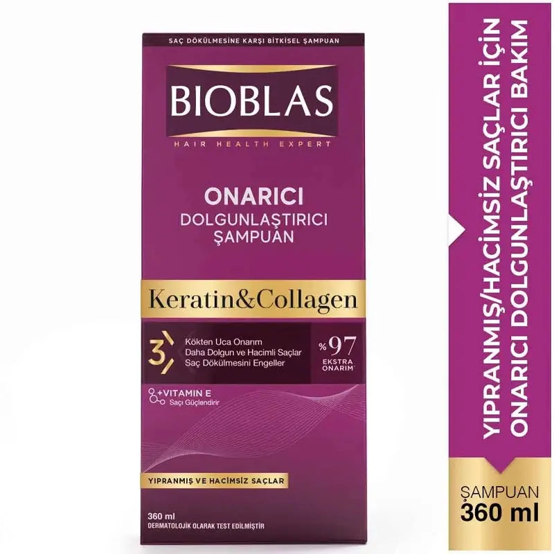 Bioblas Collagen and Keratin Volumizing Shampoo 360 ml