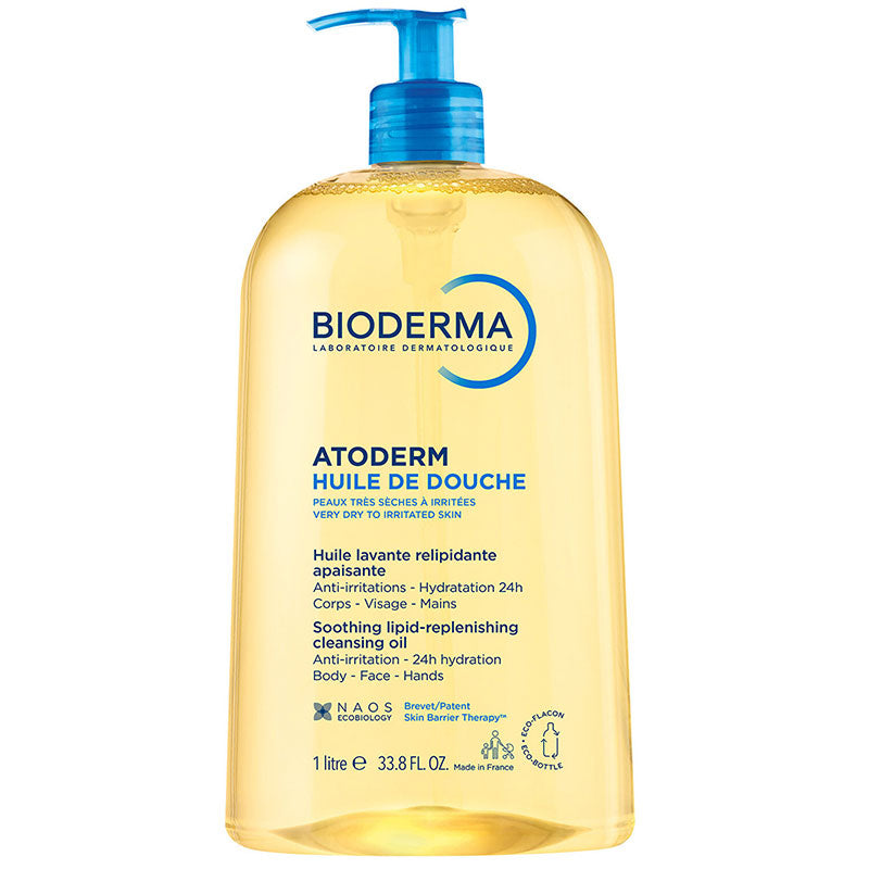 Bioderma Atoderm 24h Huile De Douche Nourishing Shower Oil 1L