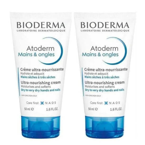 Bioderma Atoderm Hand and Nail Cream Duo Pack 2x50ml