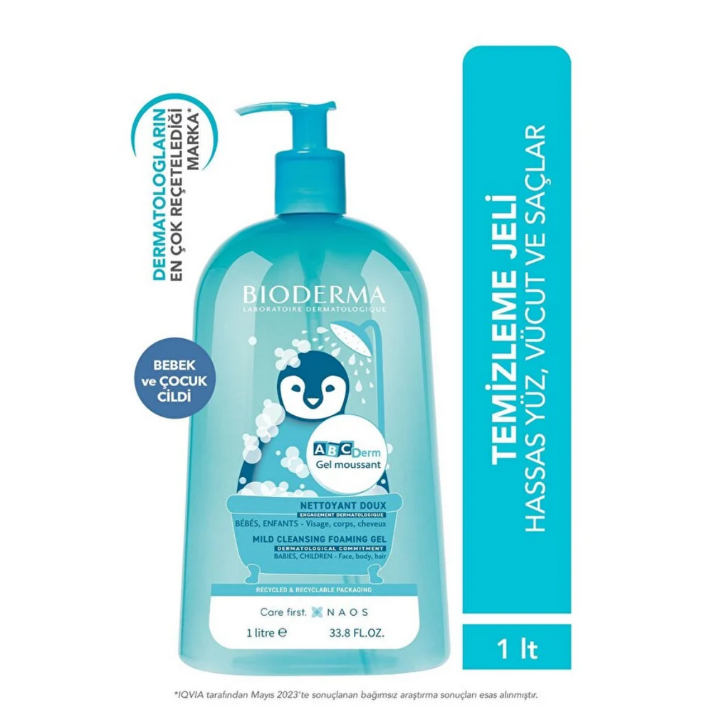 Bioderma Atoderm Cream & ABCDerm Cleansing Gel Duo Set