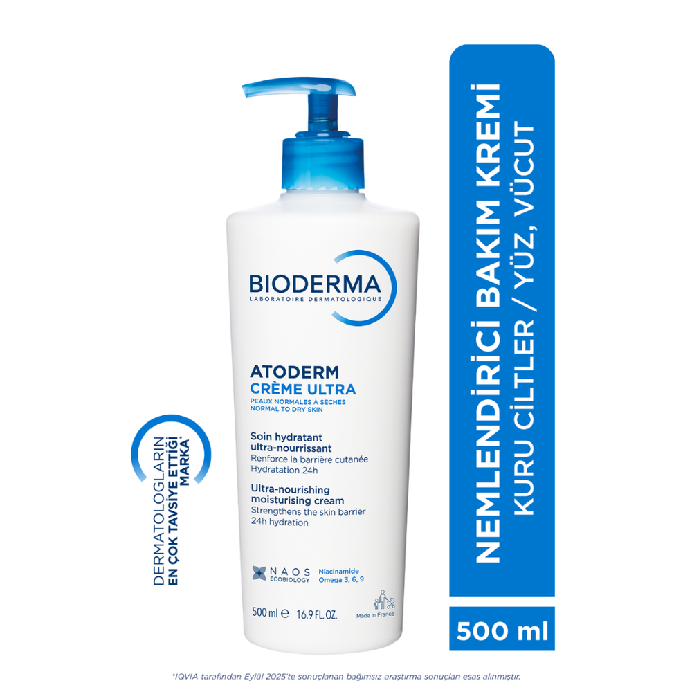 Bioderma Atoderm Cream & Sensibio Micellar Water Set 2x500ml