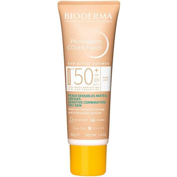 Bioderma Mineral Sunscreen with Coverage SPF50+ Light 40g - Tinted Non-Comedogenic Matte Finish Sun Protection - image 12
