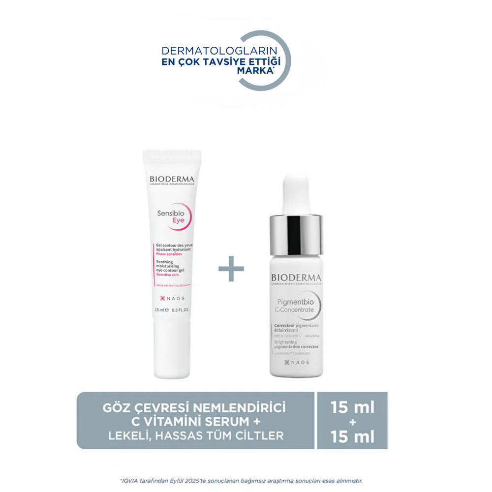 Bioderma Pigmentbio C-Concentrate & Sensibio Eye Care Set 2x15ml