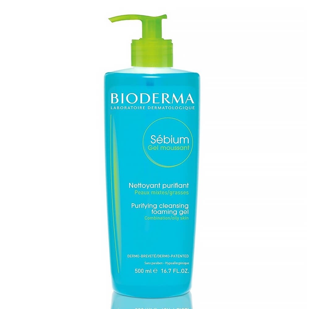 Bioderma Sebium Foaming Gel 16.9oz - Non-Detergent Formula | Daily Use