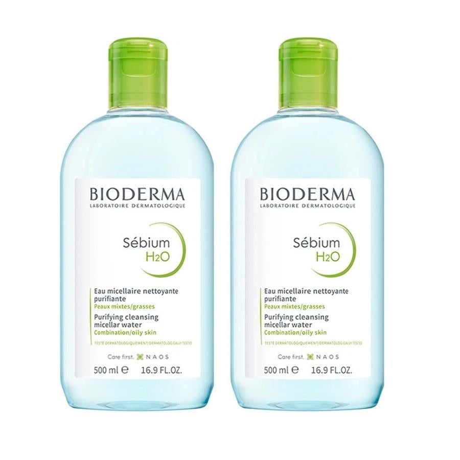 Bioderma Sebium H2O 500ml Twin Set - Gentle Cleansing Water for Oily Skin, Non-comedogenic Skincare, Makeup Remover - image 4